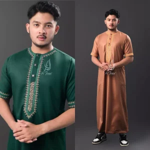cover alfaan gamis pria jubah pria muslim modern lebaran