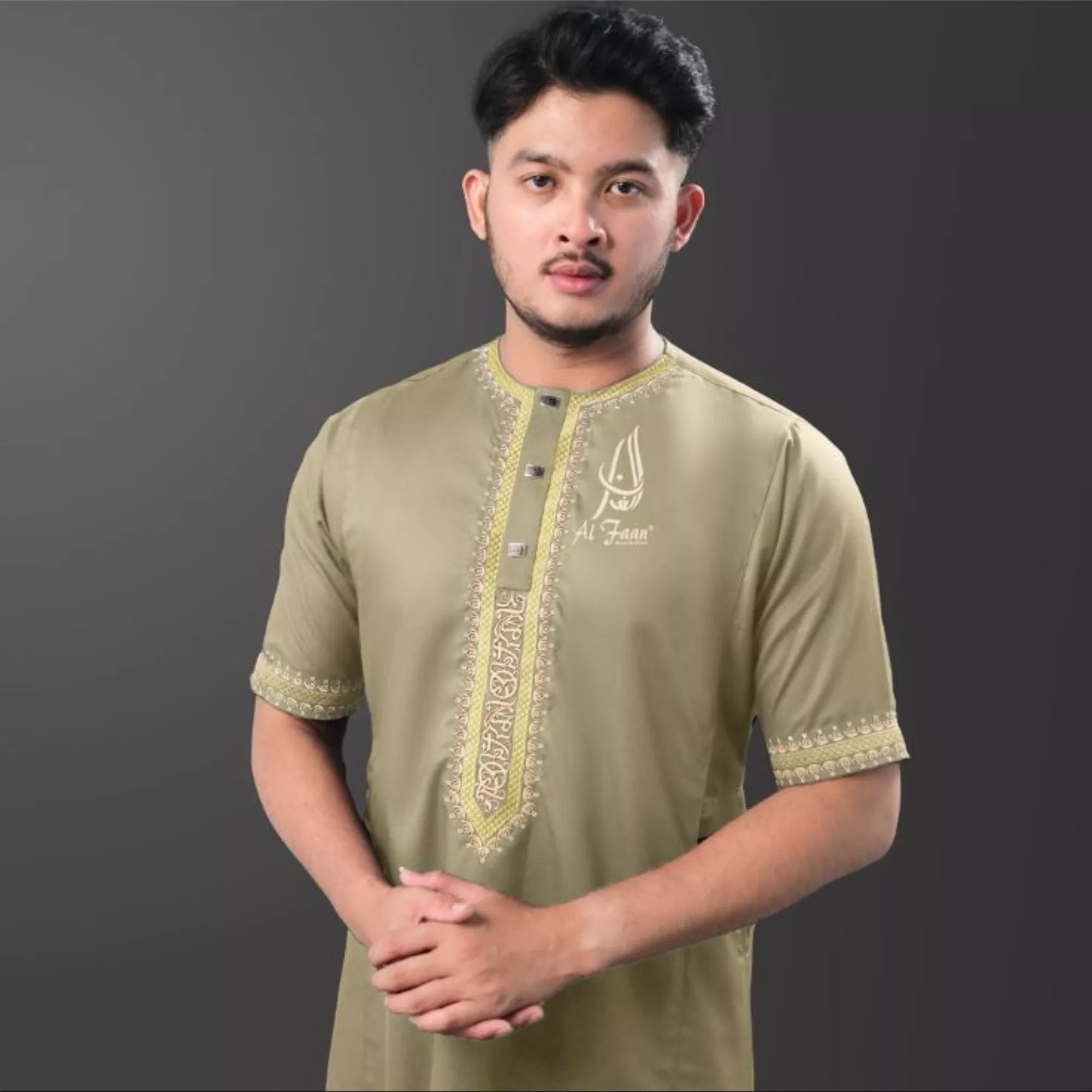 sage alfaan gamis pria jubah pria muslim modern lebaran